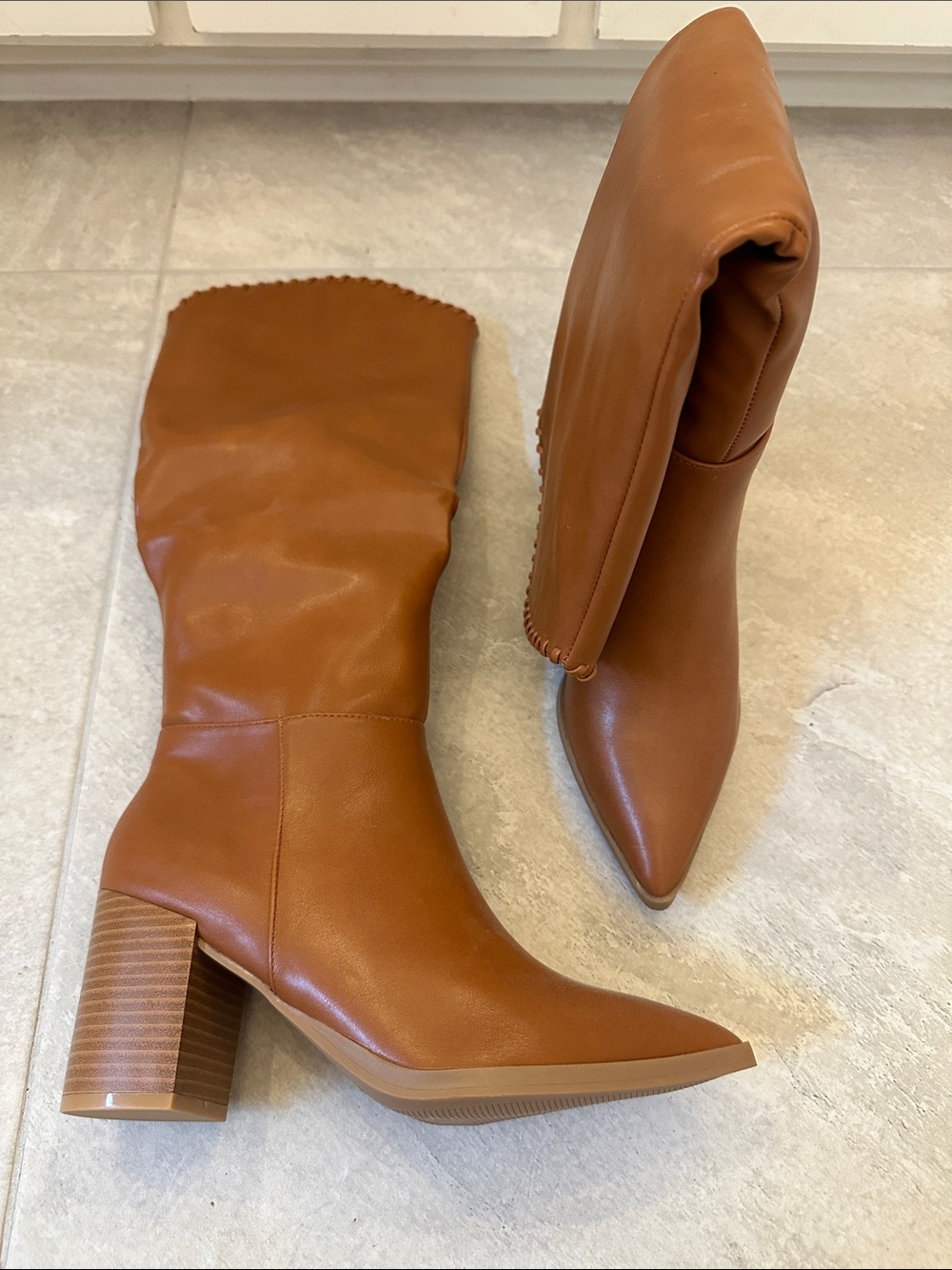 Pink Lily Cambria Camel Tall Boots - NEW